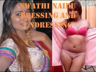 Swathi naidu pembalut - menanggalkan pakaian - 01