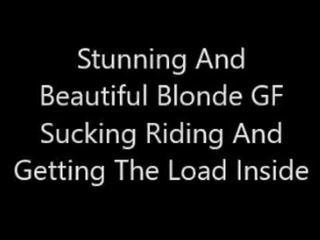 Зашеметяващ и красавици блондинки gf смучене и езда